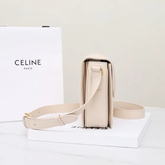 Celine Triomphe Beige Crossbody