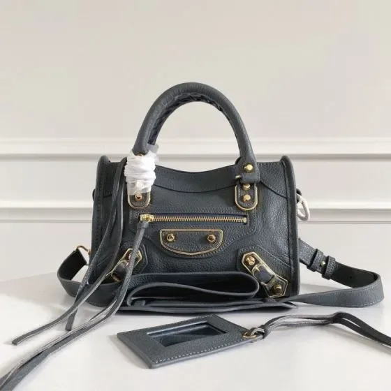 Balenciaga City Mini Dark Gray Top Handle
