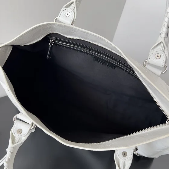 Balenciaga City أبيض Top Handle