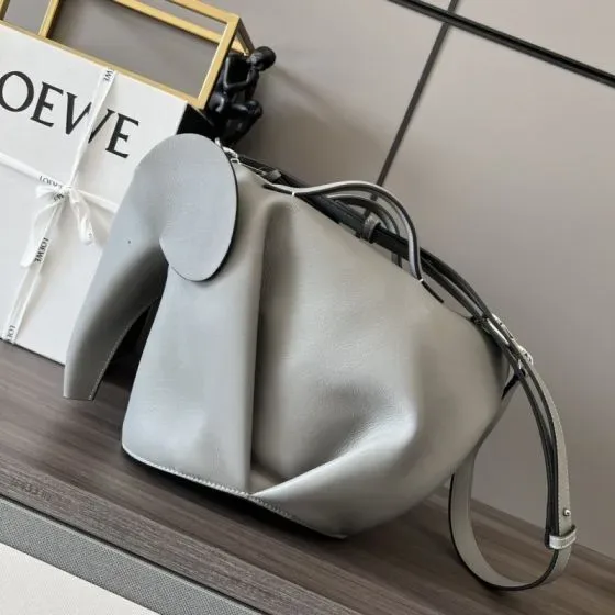 Loewe Elephant Bag Grey Crossbody