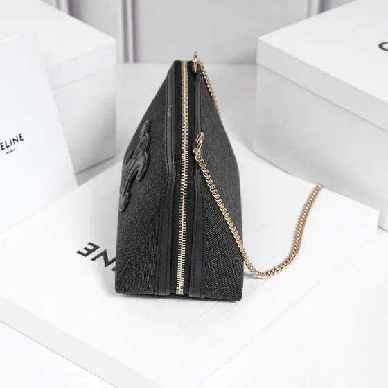 Celine Triomphe Noir Crossbody