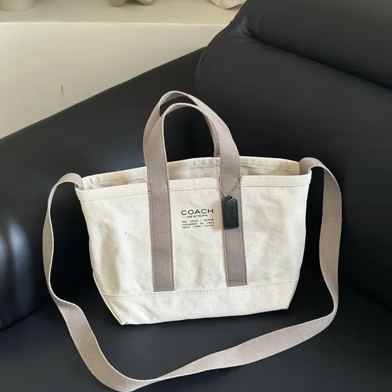Coach Lona Tote Off Branco Bolsa tote