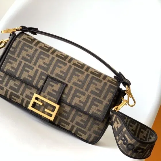 Fendi Baguette Brown Shoulder Bag