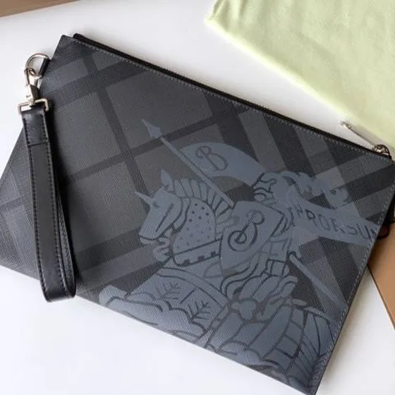 Burberry London Check Charcoal Schwarz 30cm business