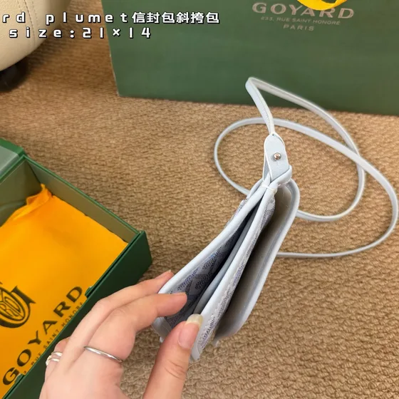 Goyard Plumet Weiß 21×14cm Crossbody