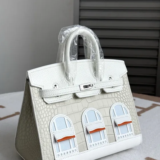 Hermes Birkin Faubourg Sellier 20 Белый 20cm Верхняя ручка