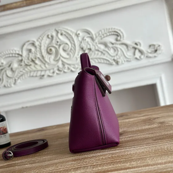 Hermes 24 24 Mini Purple Top Handle