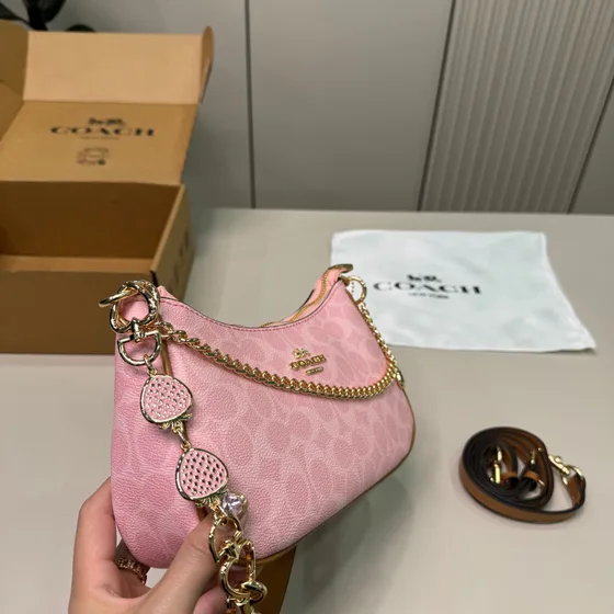Coach Payton Hobo Lyserød/Brun Hobo