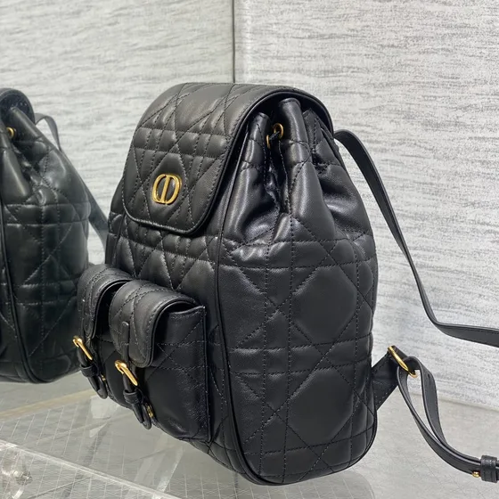 Dior Dior Caro Backpack Black Backpack