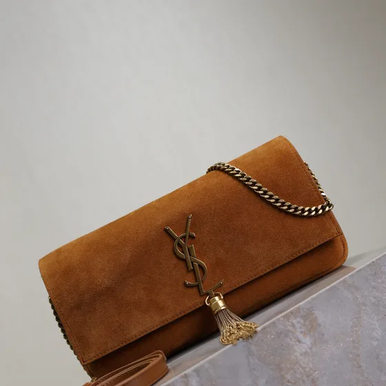 YSL Kate Chain Bag Brun Crossbody