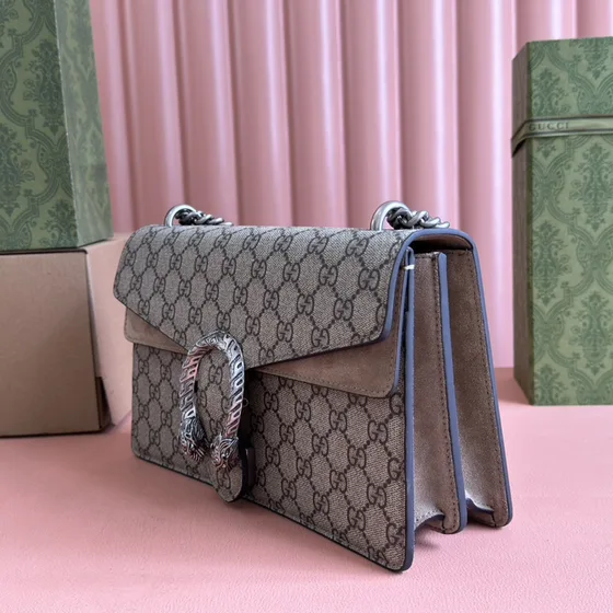 Gucci Dionysus Бежевый/Коричневый Gg Supreme Сумка на плечо