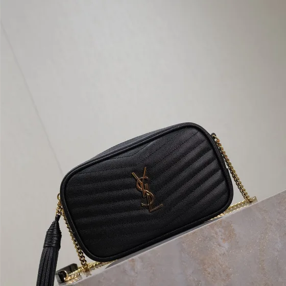 YSL Lou Camera Bag Black Crossbody