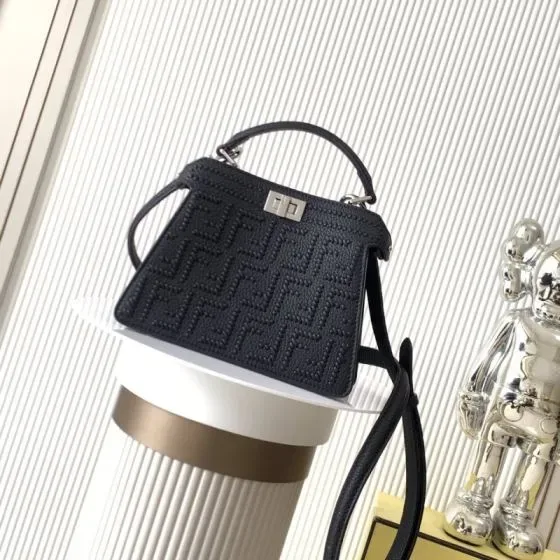 Fendi Peekaboo Black Top Handle