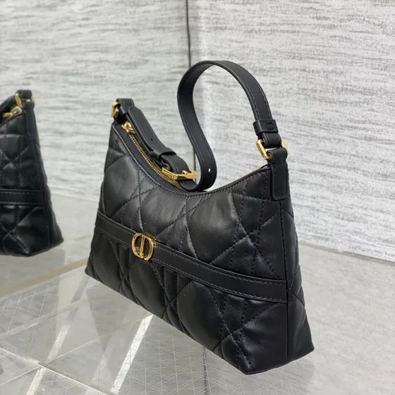 Dior Miss Caro Mini Hobo Bag Hitam Hobo