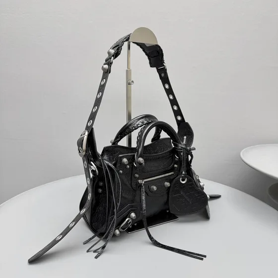 Balenciaga Le Cagole Small Black Shoulder Bag