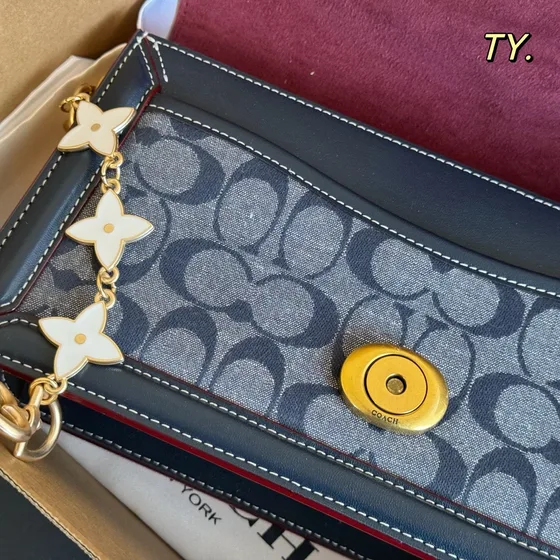 Coach Tabby 26 In Signature Chambray Denim Blue 26 15 7 5 Shoulder Bag