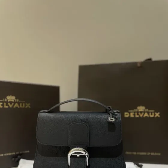 Delvaux Brillant Black Top Handle