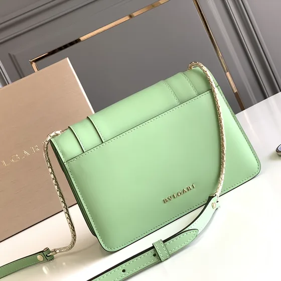 Bvlgari Serpenti Forever Bolso cruzado Light Verde Crossbody
