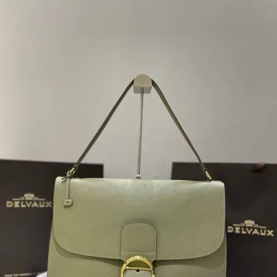 Delvaux Le Brillant Sage Green Shoulder Bag