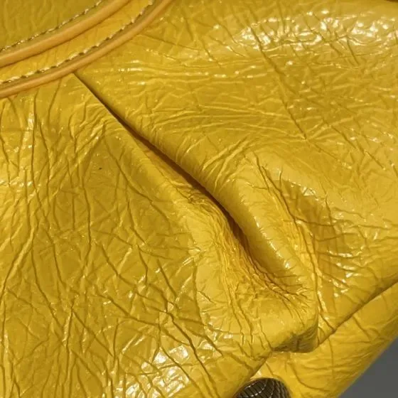 Balenciaga Le Cagole Yellow Shoulder Bag