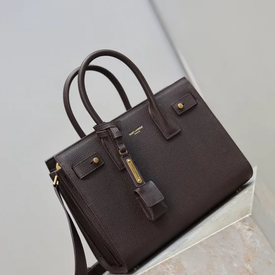 YSL Sac De Jour Dark Коричневый Верхняя ручка
