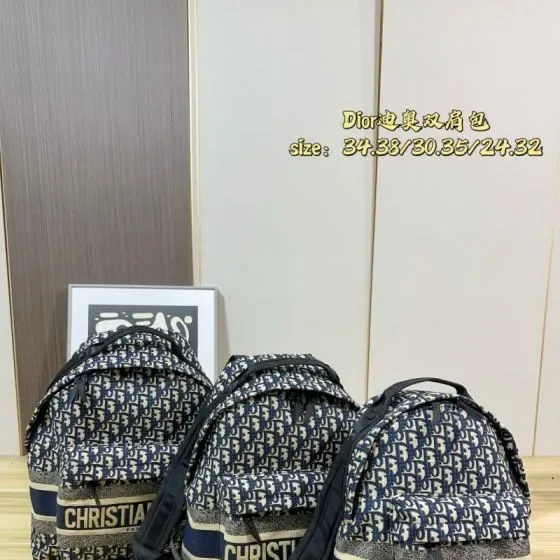 Dior Dior Oblique Backpack Blue Beige 34 38 30 35 24 32cm Backpack