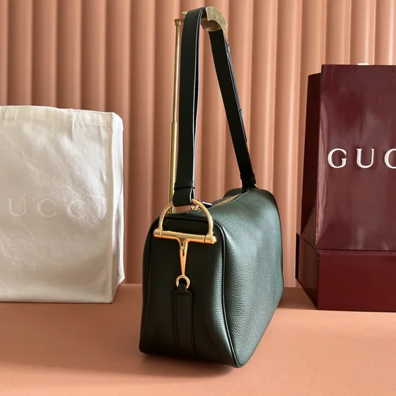 Gucci Medium Shoulder Bag Dark Hijau Shoulder Bag