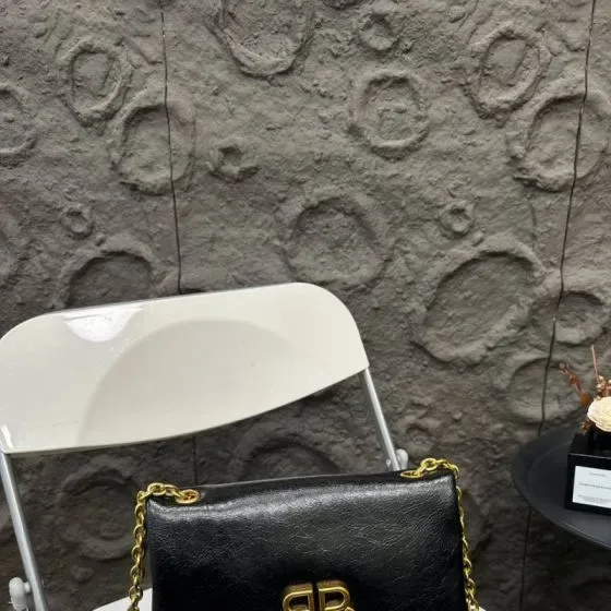 Balenciaga Monaco Chain Bag Black Crossbody