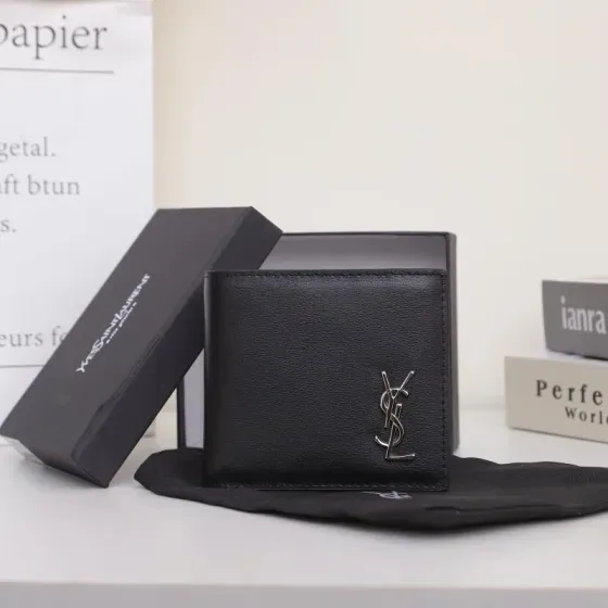 YSL Cassandre East West Wallet Black Wallet