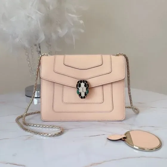 Bvlgari Serpenti Forever Crossbody Bag Light Pink Crossbody