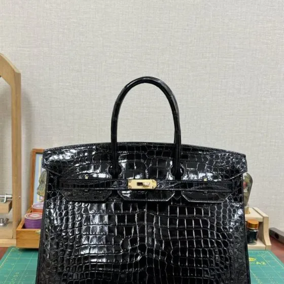 Hermes Birkin Black Top Handle