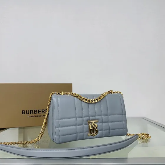 Burberry Lola Bag Light Gray Crossbody
