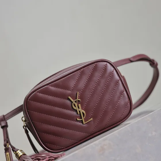YSL Lou Belt Bag Burgundy Belt Bag