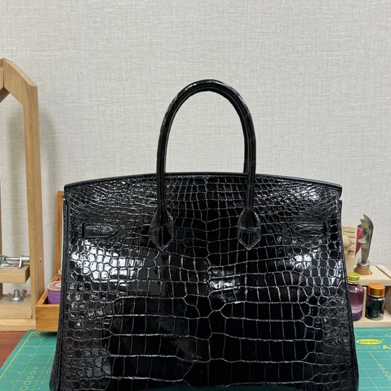 Hermes Birkin Black Top Handle
