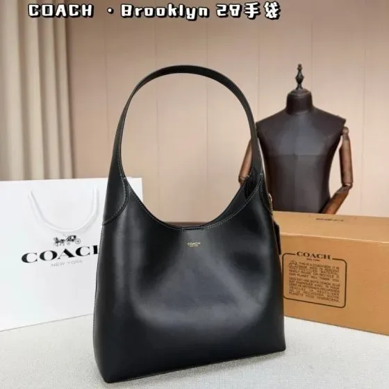 Coach Brooklyn 28 Black 28cm Hobo
