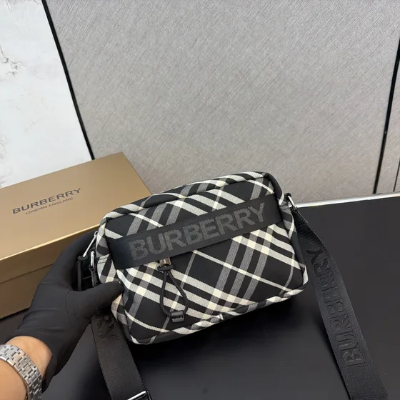 Burberry Check Bolsa transversal Multicolorido(Bege/Preto Plaid) Crossbody