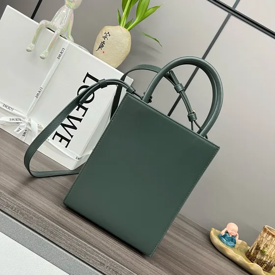 Loewe Standard Tote Dark Grøn Shoppertasketur