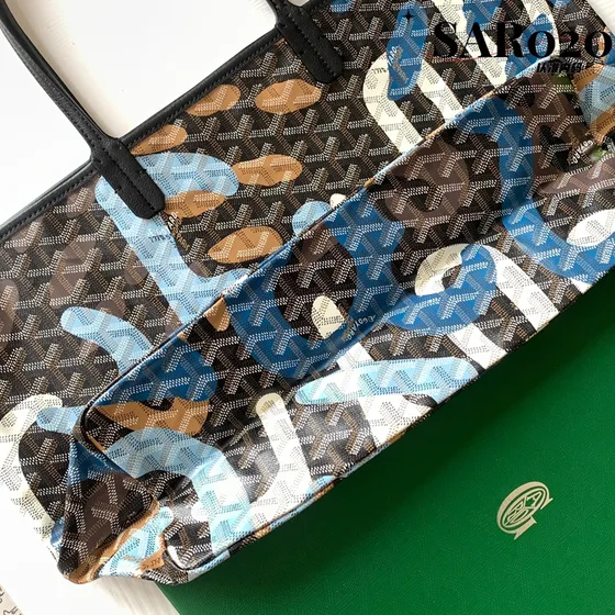 Goyard Saint Louis Pm Lettrs Camouflage Mønster Shoppertasketur