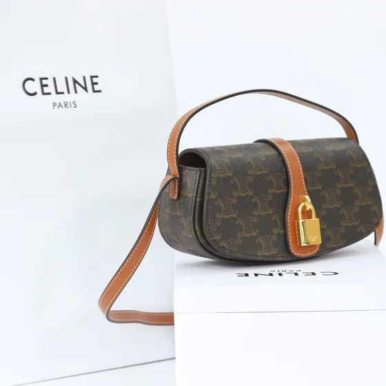 Celine Tabou Clutch Brown Clutch