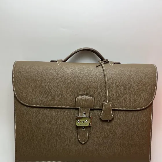 Hermes Briefcase Brown 39cm business