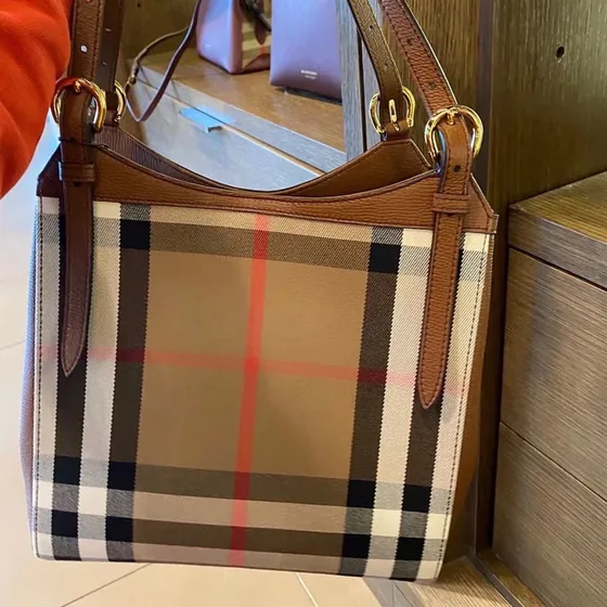 Burberry Check Bolso tote Marrón Check Bolso tote