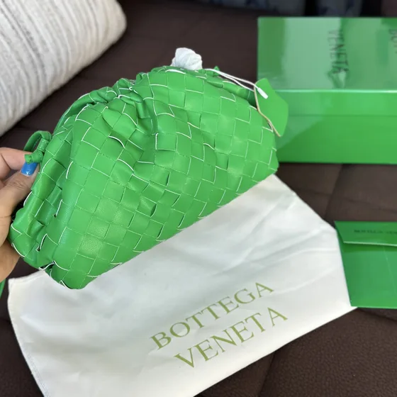Bottega Veneta Mini Pouch Green Clutch