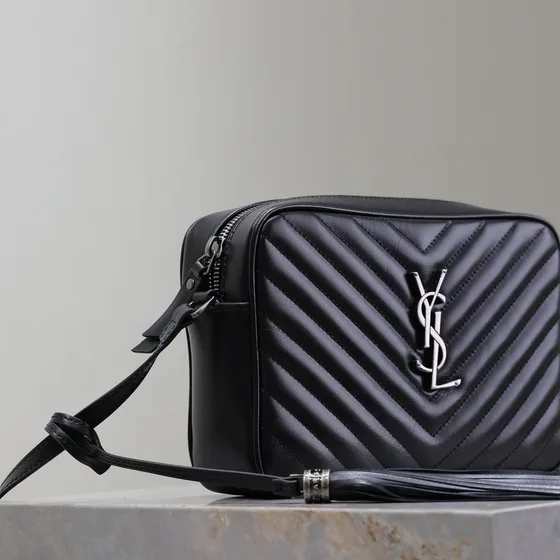 YSL Lou Camera Bag Noir Crossbody