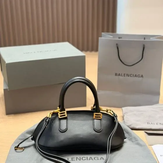 Balenciaga Editor Small Top Handle Bag Black Top Handle