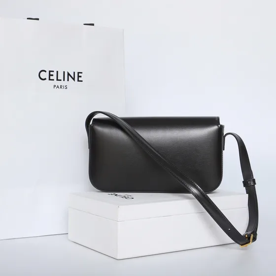 Celine Triomphe Noir Sac épaule