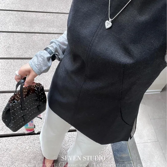 Burberry Rose Marie Basket Bag Sort Tophåndtak