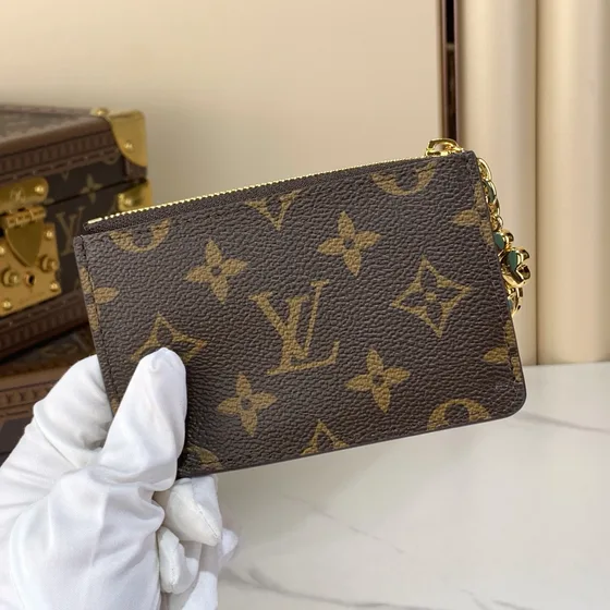 Louis Vuitton Card Holder Brun/Light Blå