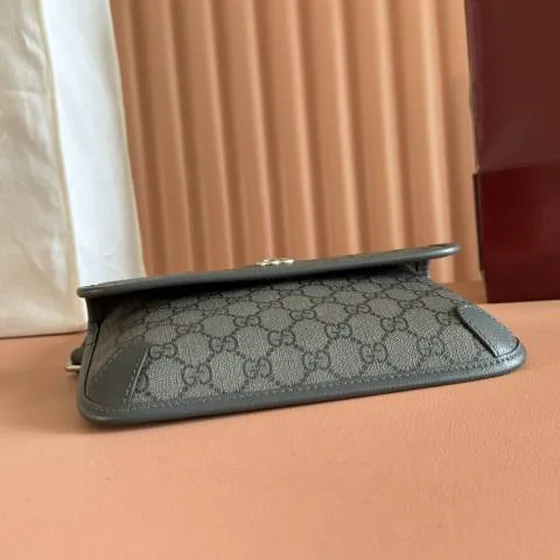 Gucci Ophidia GG Supreme Grigio Nero crossbody