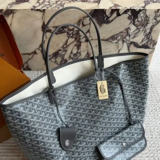 Goyard Saint Louis Tote Grey Tote Bag