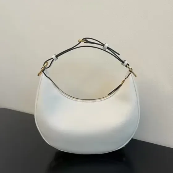 Fendi Fendigraphy Small Hobo Bag White Hobo